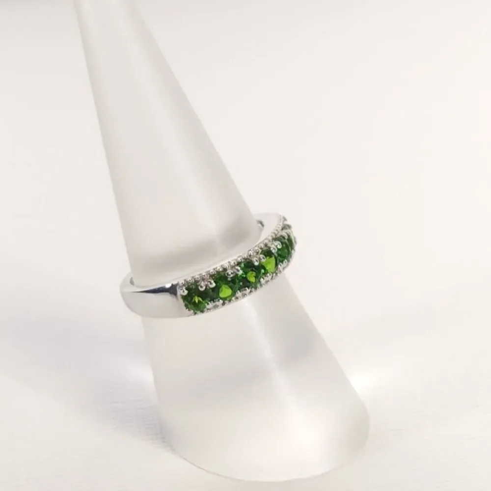 Chrome Diopside Band Ring Size 6